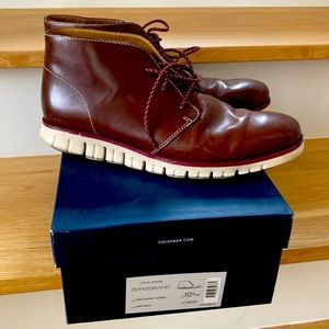 Cole Haan ZeroGrand Chukka, Chestnut, size 10.5M.  Worn twice!